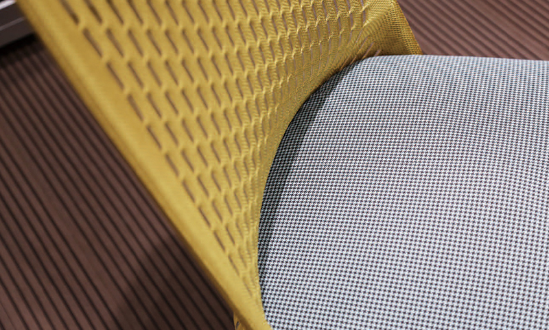 CARLOS卡洛姿系列针织网布办公沙发凳细节图